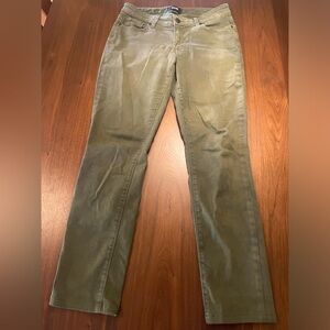 Olive green Paige jeans. Size 25. Really comfy and good fit
